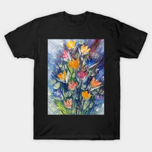 Floral Abstract Artwork 7 T-Shirt
